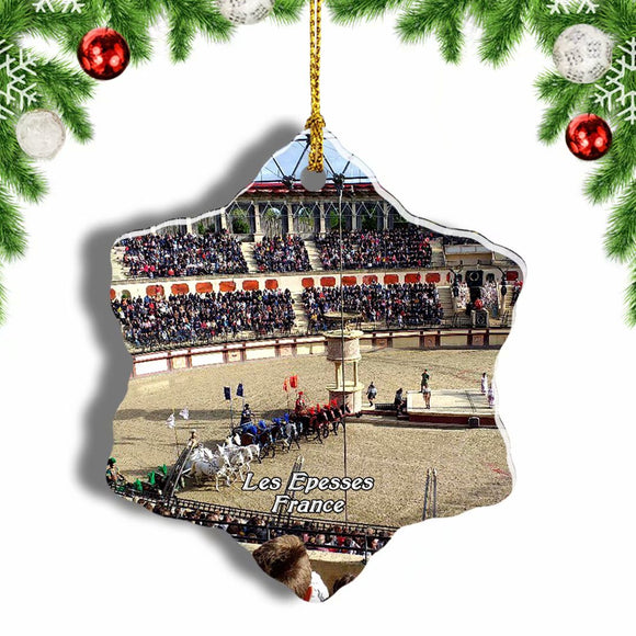 France Puy du Fou Les Epesses Christmas Ornament 3 Inches Snow