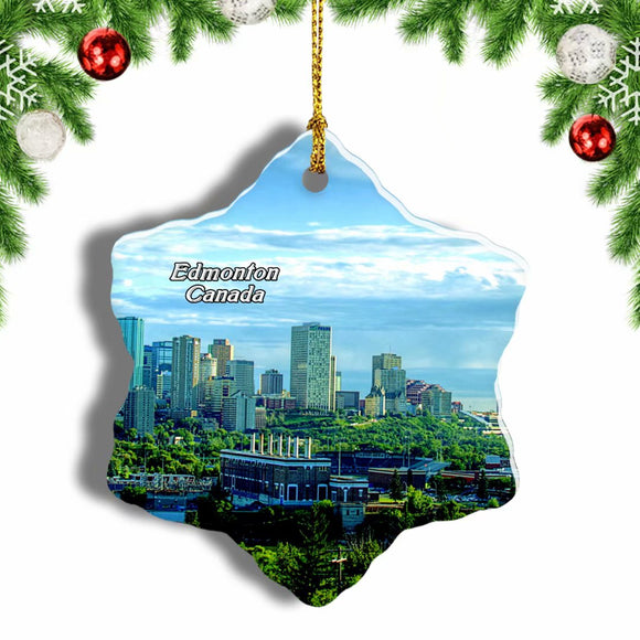 Canada Fort Edmonton Park Christmas Ornament 3 Inches Snow