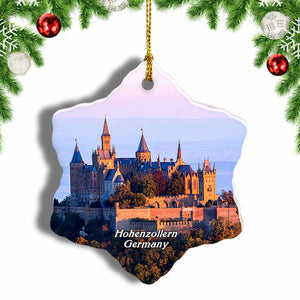 Germany Castle Hohenzollern Christmas Ornament 3 Inches Snow