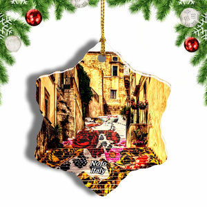 Sicily Noto Historic Center Italy Christmas Ornament 3 Inches Snow