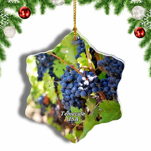 USA America Wilson Creek Winery Temecula Christmas Ornament 3 Inches Snow