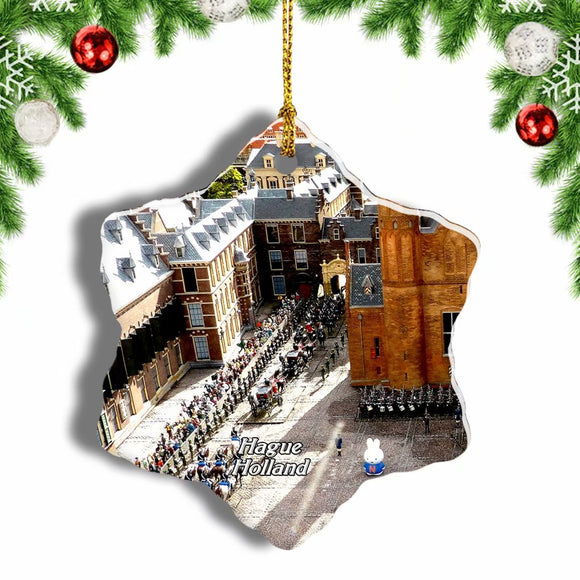 Holland Madurodam Hague Christmas Ornament 3 Inches Snow