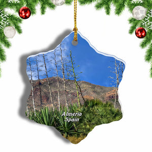 Spain Nihal Nature Park Almeria Christmas Ornament 3 Inches Snow