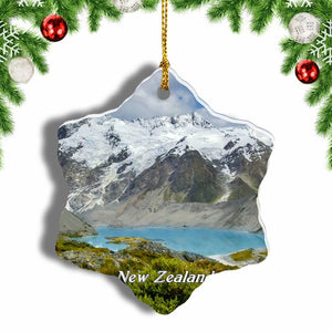 New Zealand Alpine Christmas Ornament 3 Inches Snow