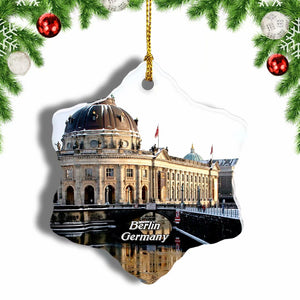 Germany Museum Island Berlin Christmas Ornament 3 Inches Snow