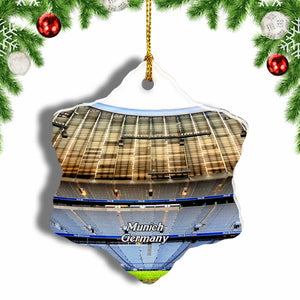 Germany Allianz Arena Munich Christmas Ornament 3 Inches Snow