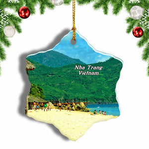 Vietnam Nha Trang Christmas Ornament 3 Inches Snow