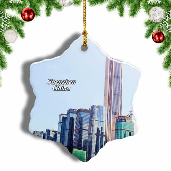 China Shenzhen Christmas Ornament 3 Inches Snow