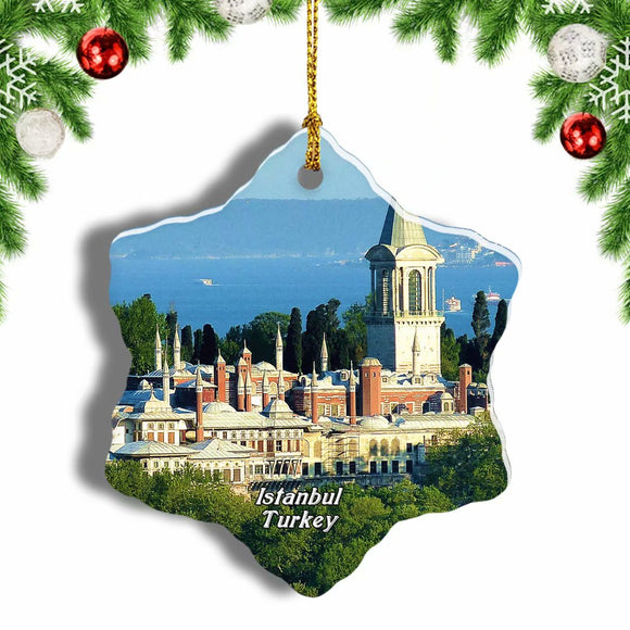 Turkey Topkapi Palace Istanbul Christmas Ornament 3 Inches Snow