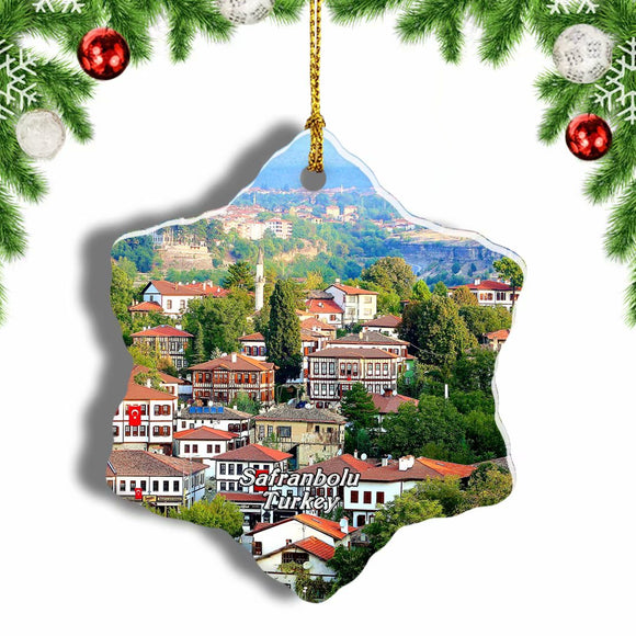 Turkey Safranbolu Christmas Ornament 3 Inches Snow