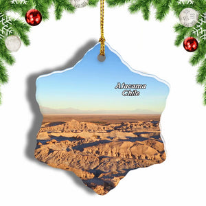 Atacama Desert Chile Christmas Ornament 3 Inches Snow