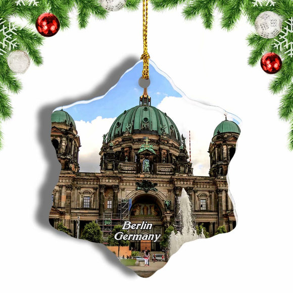 Germany Berlin Cathedral Berlin Christmas Ornament 3 Inches Snow