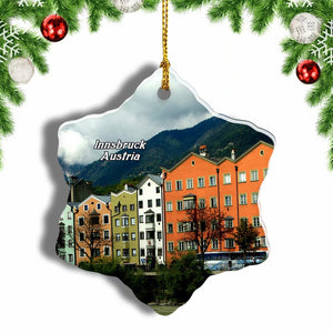 Austria Innsbruck Christmas Ornament 3 Inches Snow