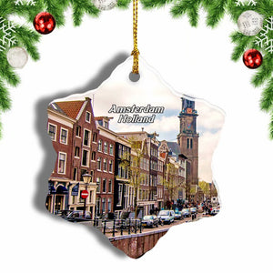 Holland Cathedral Amsterdam Christmas Ornament 3 Inches Snow