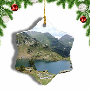 Andorra El Serrat Christmas Ornament 3 Inches Snow