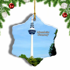 Germany Luisenpark Mannheim Christmas Ornament 3 Inches Snow