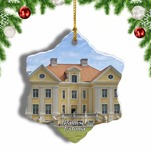 Estonia Palmse Manor Palmse Christmas Ornament 3 Inches Snow