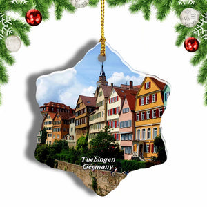 Germany Tuebingen Christmas Ornament 3 Inches Snow