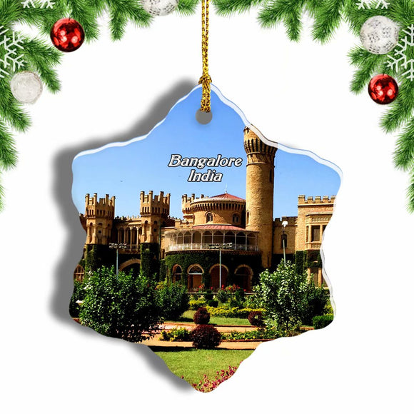 India Bangalore Palace Christmas Ornament 3 Inches Snow