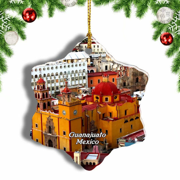 Mexico Guanajuato Christmas Ornament 3 Inches Snow