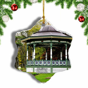 Canada Halifax Public Gardens Christmas Ornament 3 Inches Snow