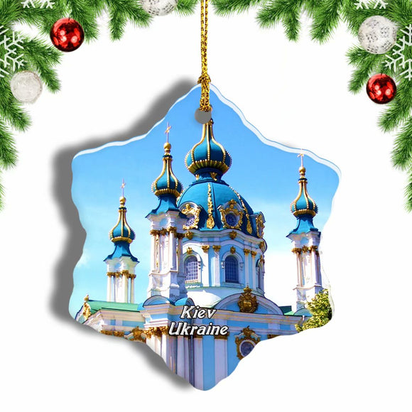 St. Sophia Cathedral Kiev Ukraine Christmas Ornament 3 Inches Snow