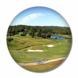 USA America Greenville Alabama 3D Fridge Magnet Crystal Glass