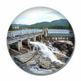 Post Falls Idaho USA 3D Fridge Magnet Crystal Glass