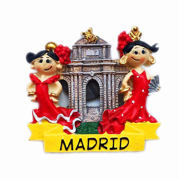 Madrid Spain Fridge Magnet 3D Resin