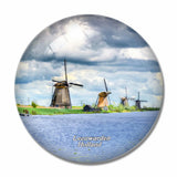 Holland Leeuwarden 3D Fridge Magnet Crystal Glass
