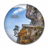 Switzerland Staubbach Falls Interlaken 3D Fridge Magnet Crystal Glass