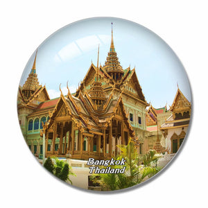 Thailand Grand Palace Bangkok 3D Fridge Magnet Crystal Glass