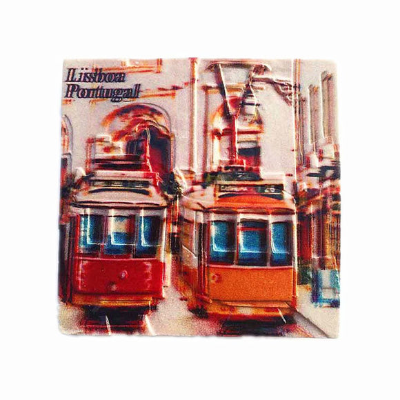 Tram Lisbon Portugal Fridge Magnet 3D Resin