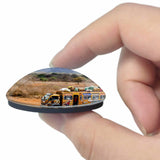 Masai village Kenya 3D Fridge Magnet Crystal Glass