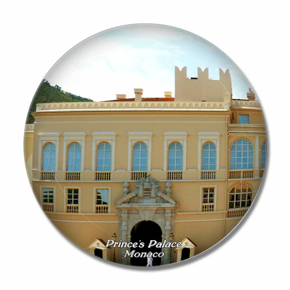 Prince's Palace of Monaco 3D Fridge Magnet Crystal Glass