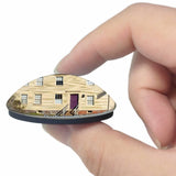 Portsmouth Strawbery Banke Museum New Hampshire USA 3D Fridge Magnet Crystal Glass