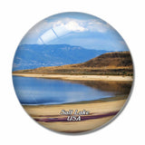 USA America Great Salt Lake 3D Fridge Magnet Crystal Glass