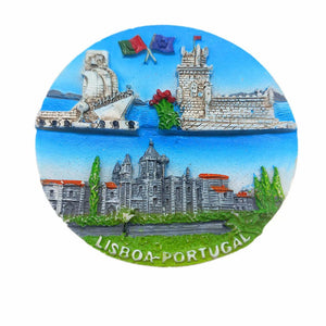 Lison Portugal Fridge Magnet 3D Resin