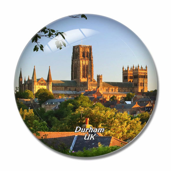 UK England Durham Cathedral 3D Fridge Magnet Crystal Glass