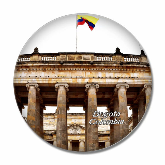 Colombia Bolivar Square Bogota 3D Fridge Magnet Crystal Glass