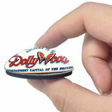 USA America Dollywood Pigeon Forge 3D Fridge Magnet Crystal Glass