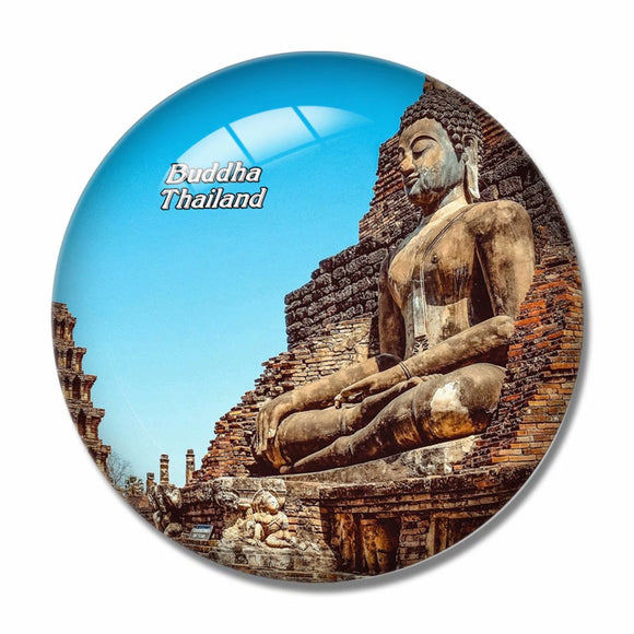 Thailand Buddha 3D Fridge Magnet Crystal Glass