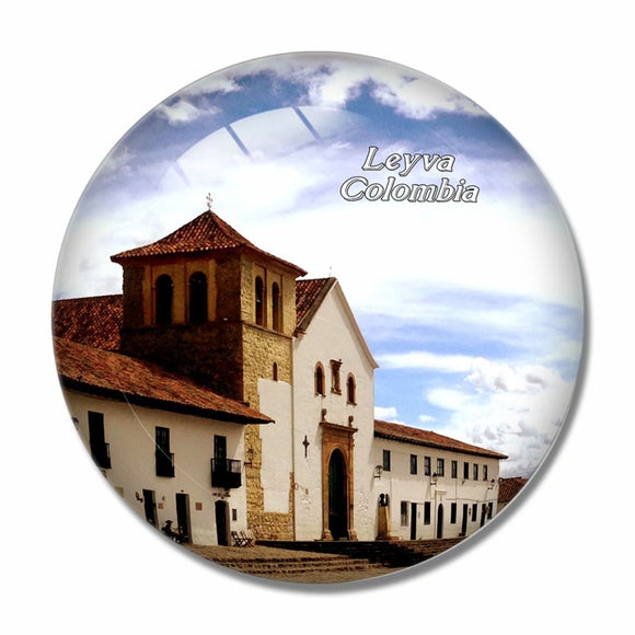 Colombia Main Square Leyva 3D Fridge Magnet Crystal Glass