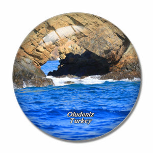 Turkey Oludeniz 3D Fridge Magnet Crystal Glass