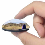 Tanzania Serengeti Massai 3D Fridge Magnet Crystal Glass