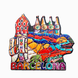 Barcelona Spain Fridge Magnet 3D Resin