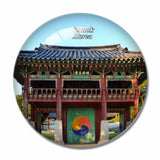 Korea Hanok 3D Fridge Magnet Crystal Glass