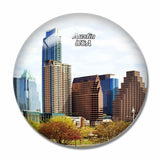 USA America Austin 3D Fridge Magnet Crystal Glass