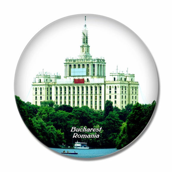 Herastrau Park Bucharest Romania 3D Fridge Magnet Crystal Glass