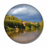 UK England Bridgnorth River 3D Fridge Magnet Crystal Glass